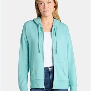 Women's Time & Tru Tiffany blue Sweatshirt